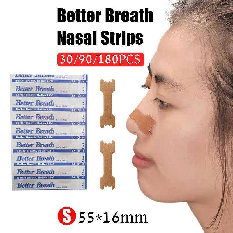 Nasal Strips Stop Snoring Breathe Better Easy Right Anti Snore Nose Strip Medium - 180PCS