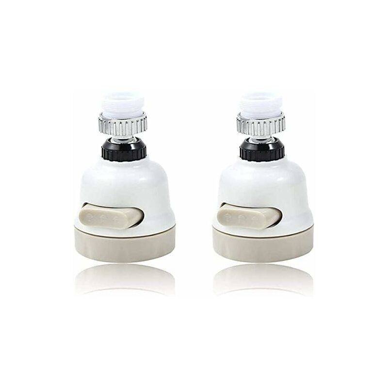 2 Pack Kitchen Faucet Aerator, Water Saving Faucet Aerator, 360 ROtation, Splash-Proof Faucet Nozzle With Filter