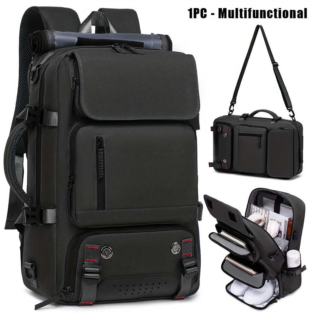 18.1-inch Easy-Travel Bag (46×30×16 cm): Four carrying modes in one bag, with independent shoe compartment and freely switchable hidden shoulder straps.(BLACK)