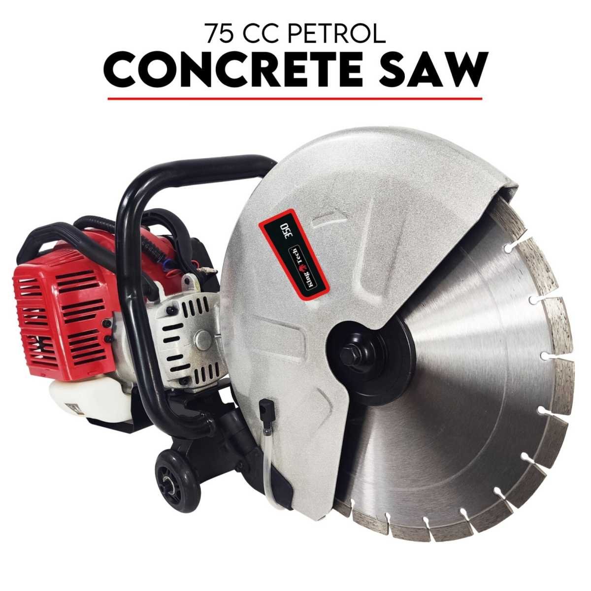 75CC Petrol Demolition Saw Concrete Cut Off Wet Demo Cutter Road Brick 350MM