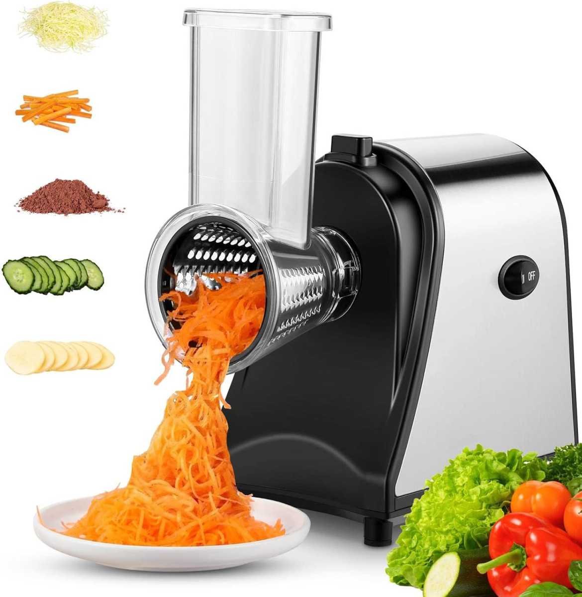 Electric Grater Vegetable Food Rotary Drum Grater Chopper Slicer