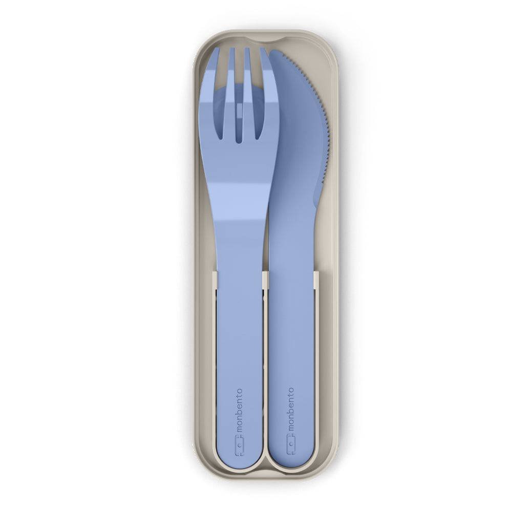 Monbento Mb Pocket Plastic Cutlery Set - Colour Blue Infinity