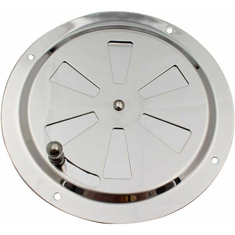 ROund Ventilation Grille, Adjustable Air Vent Stainless Steel Air Vent Air Inlet And Exhaust 125Mm