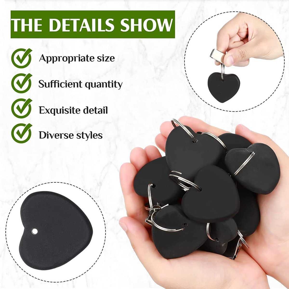 Table Weights - 6 pieces - Heavy Tablecloth Weights - Marble - Tablecloth Weights - Black