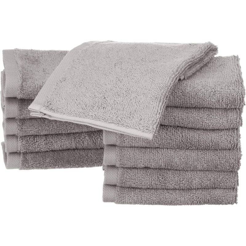 12 pcs Set Small Cotton Napkins, Grey