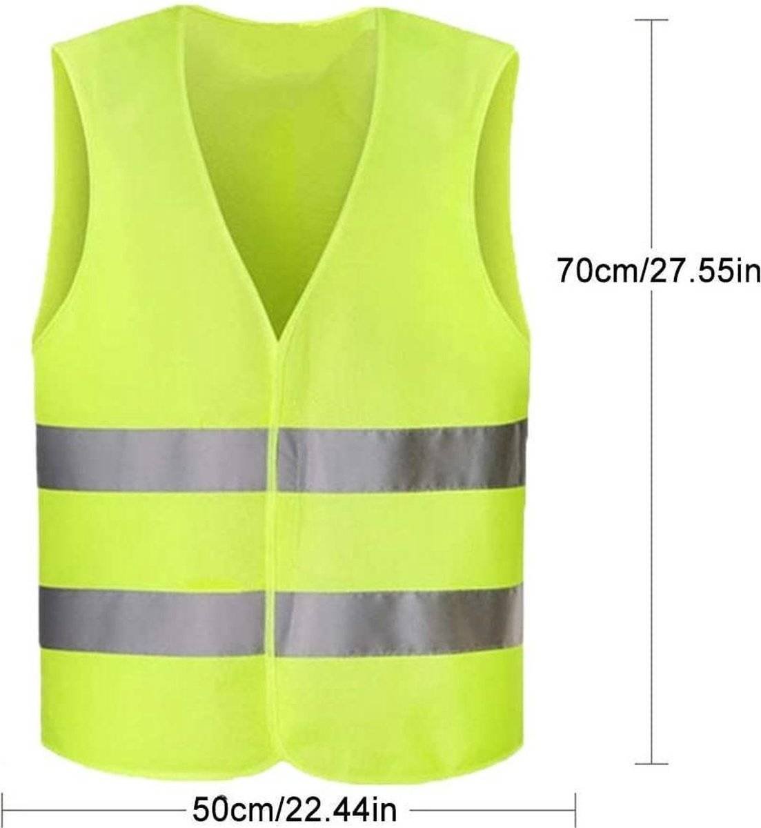 Doodadeals Safety Vests - Yellow - 2-Piece Set for Young Adults