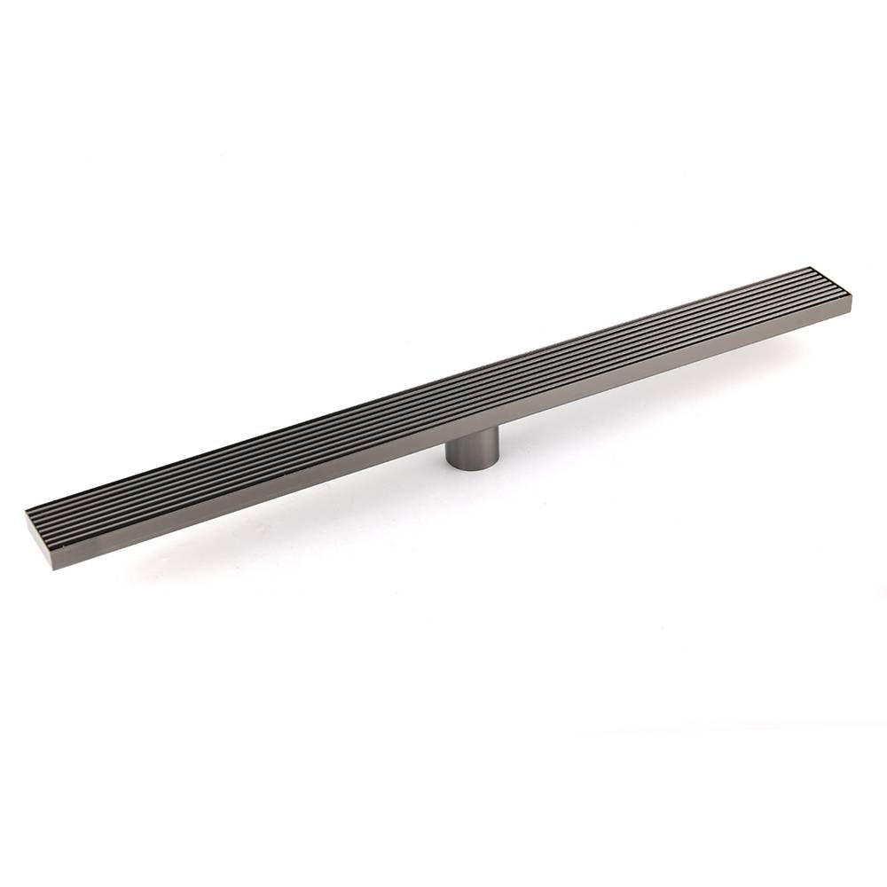 Gun Metal 900mm Strip Fence Linear Shower Grate Floor Drain 50mm Central Waste