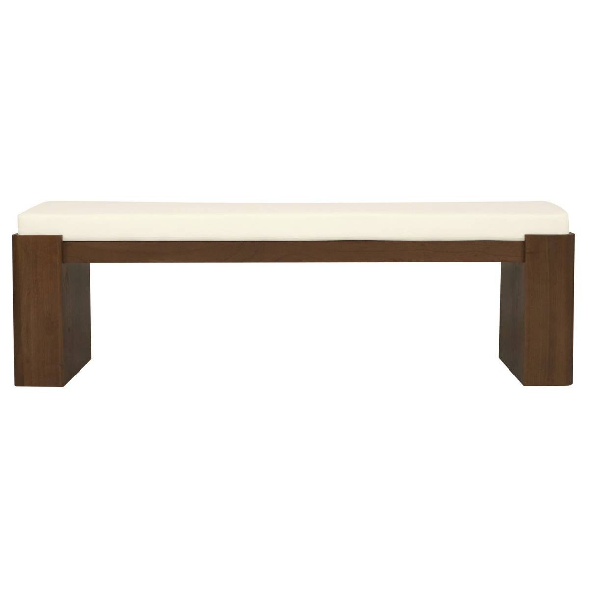 Adelle Solid Mindi Timber Bench - Large (Walnut)