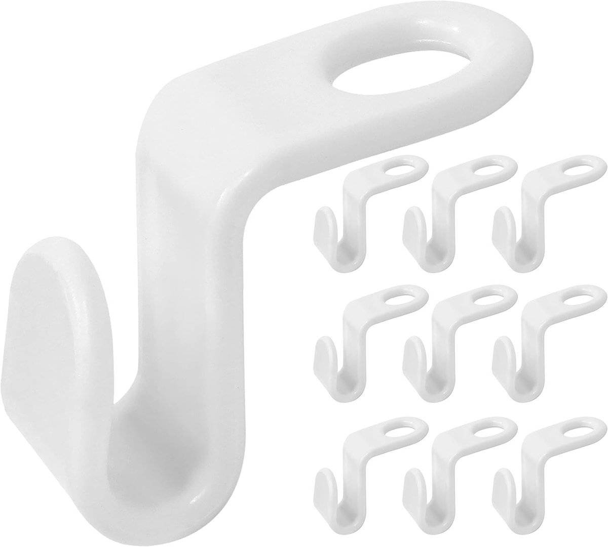 Hook - Connecting hook for hangers - 20 Hanger hooks - Ideal space saver for your wardrobe - Wit