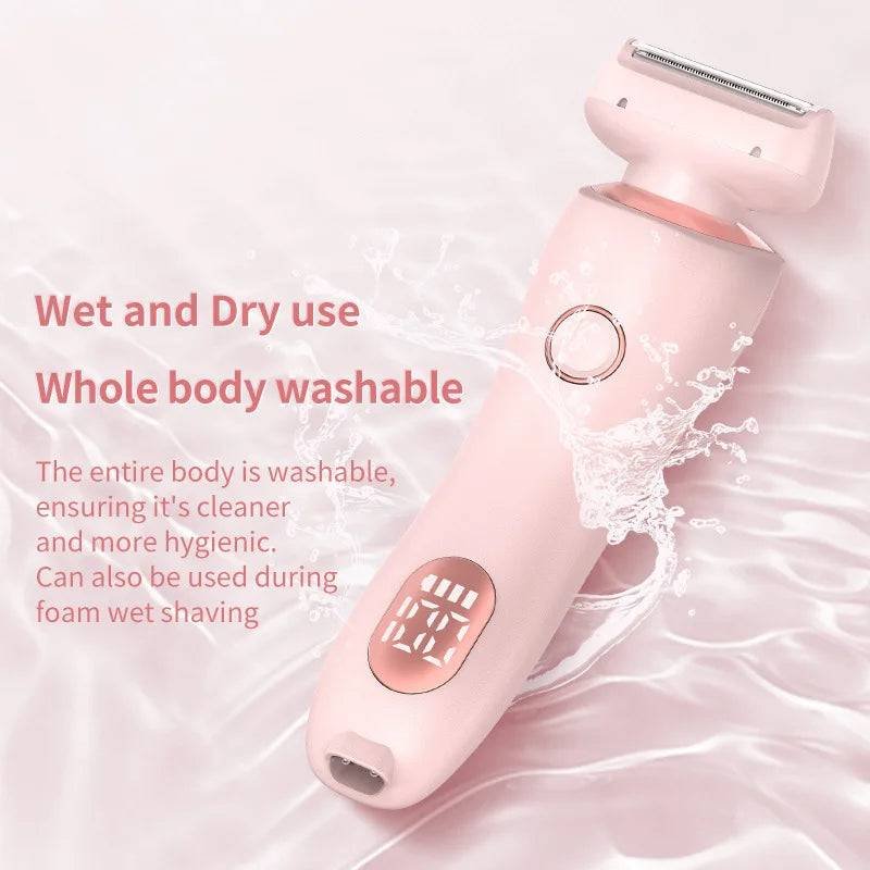 2 in 1 Waterproof Electric Shaver Hair Removal 