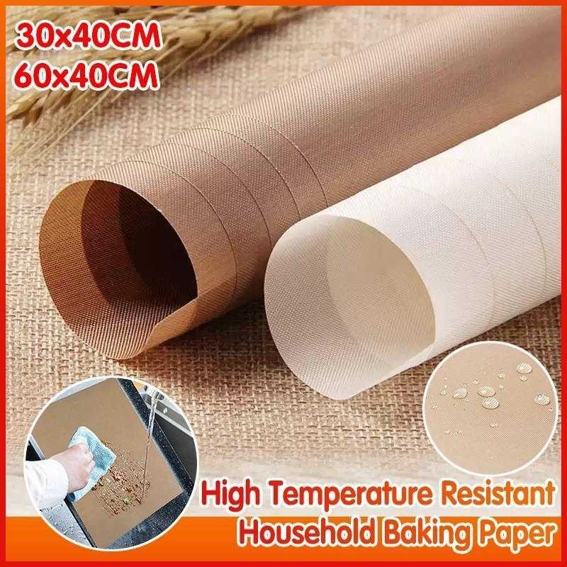 High Temperature Resistant Household Baking Paper Baking Sheet Cloth Non-Stick - White 30*40CM