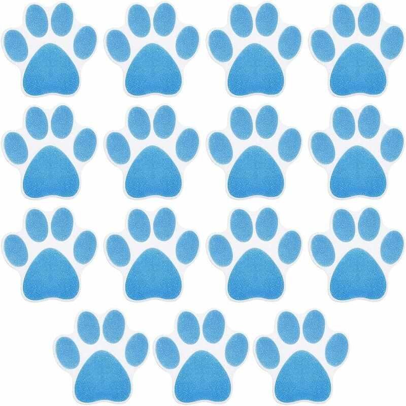 15 pcs Non-Slip Bathtub Stickers Kids Adult Shower Anti-Slip Stickers Dog Paw Waterproof Non-Slip Pads For Bathtub,