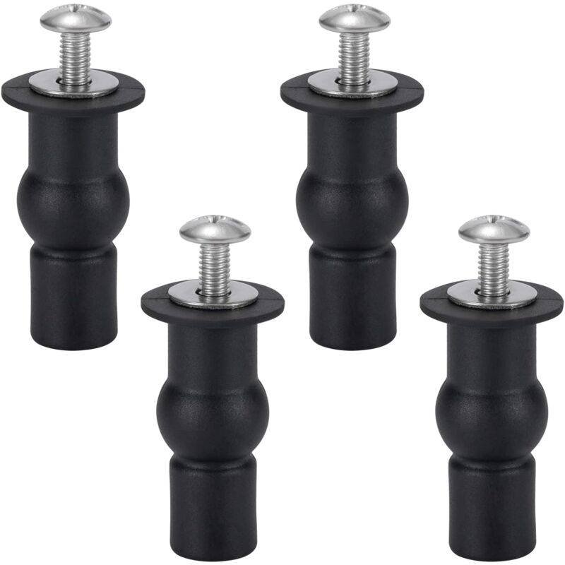 Toilet Seat Fixing Toilet Seat Hinge Toilet Seat Fixing Screws For General Toilet Seats 4 pcs Black