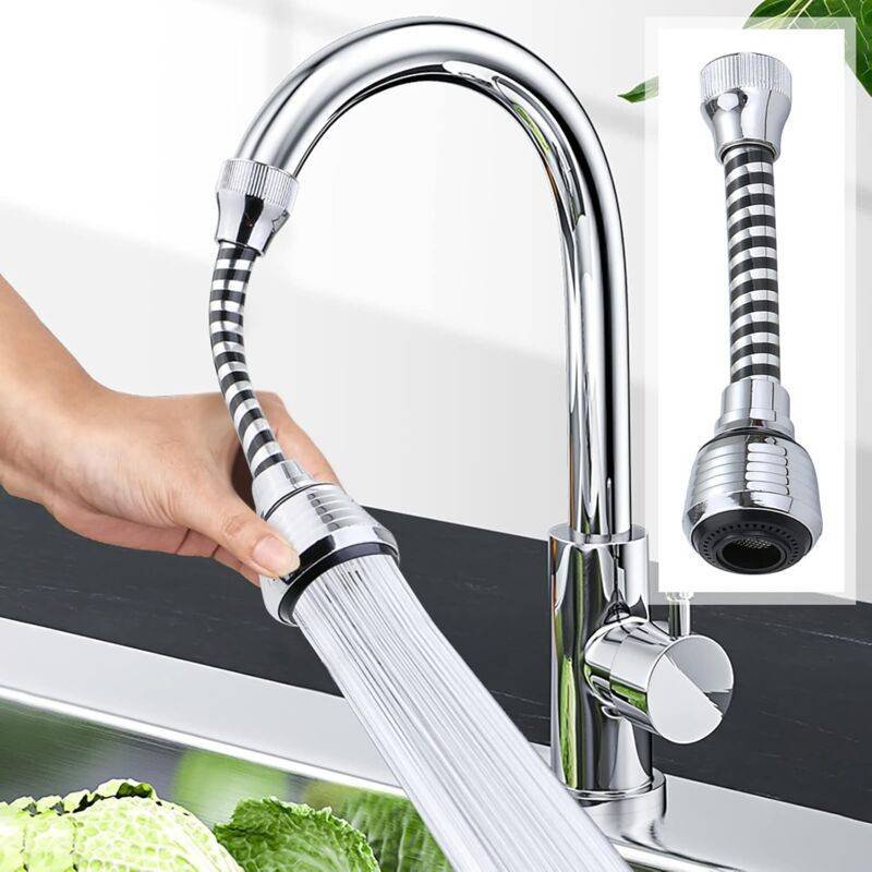 360 Degree Flexible Kitchen Faucet Sprayer, Faucet Nozzle, Kitchen Faucet Head Replacement, Sink Hose Accessory For