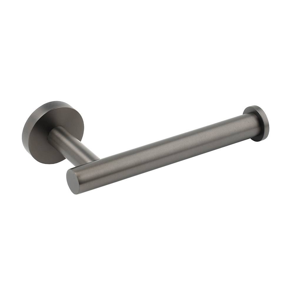 Gun Metal Round 304 Stainless Steel Toilet Paper Roll Tissue Holder Wall Mounted