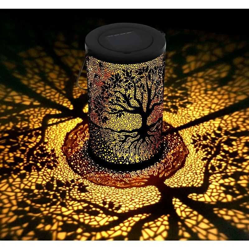 Outdoor Solar Lantern Garden, Decorative Outdoor Solar Lamp, Hanging/Standing, Waterproof Ip44, For Balcony, Garden