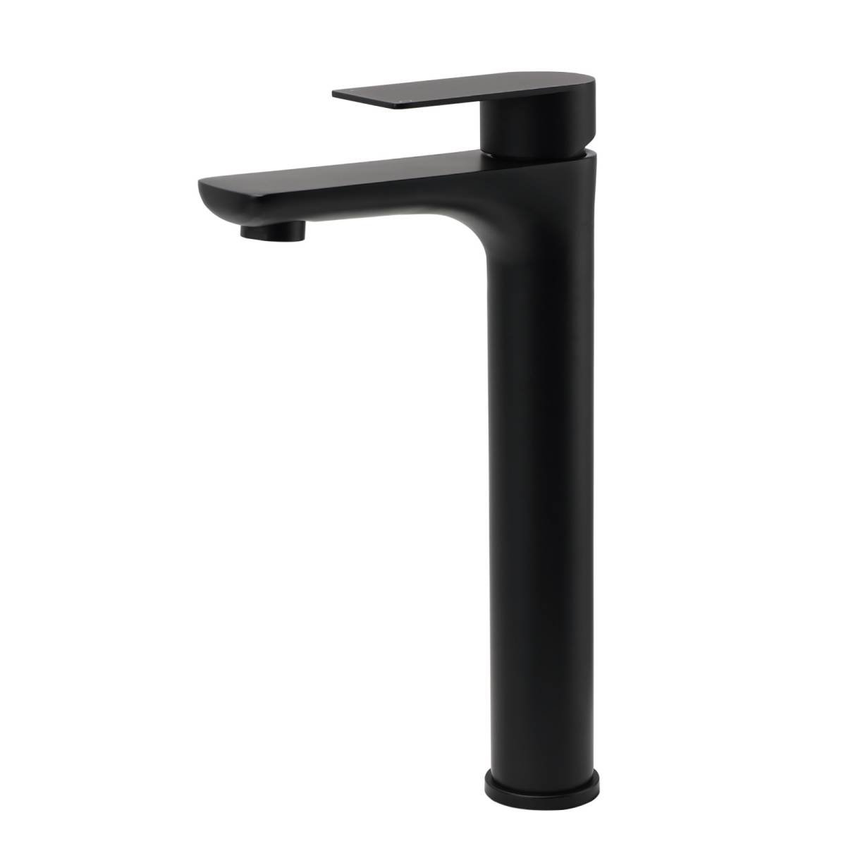WELS 7.5L/m Rounded Body Basin Mixer Kitchen Vanity Faucet Tap Spout Matte Black