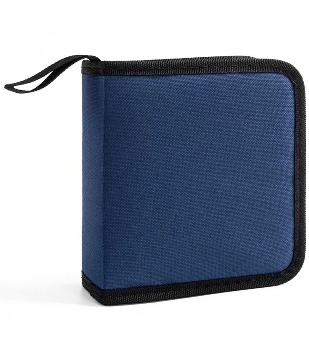 CD/DVD Storage Case - CD Bag - Oxford Cloth - With Zipper - CD Case Storage Folder - DVD Case Case - CD (Rom)/DVD Storage Case - CD/DVD Case Folder - CD/DVD Storage System - Suitable for 40 CDs or DVDs - 16*15.5*4.8cm - Blue