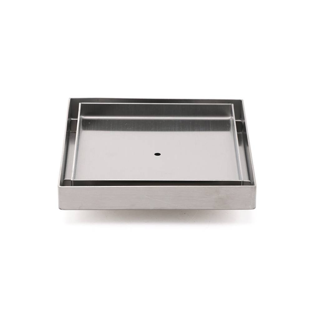 Square 150x150mm Tile Insert Floor Drain 80mm Waste Stainless Steel Shower Grate