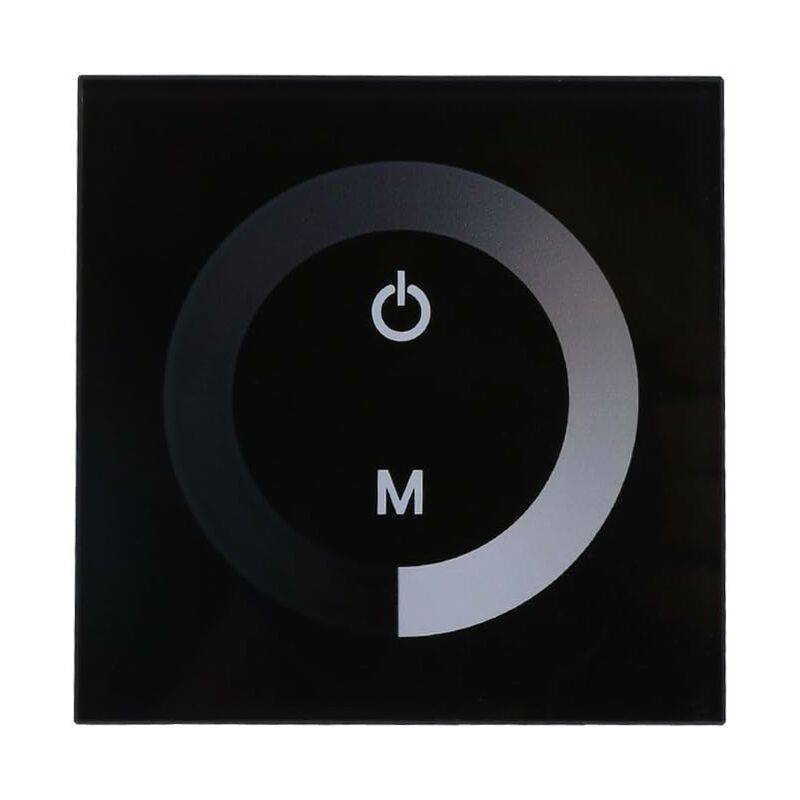 LED Dimmer Switch,Fydun Dimmable LED Touch Panel Single Color Dimmer Wall Switch Controller Touch Panel LED Light Bar