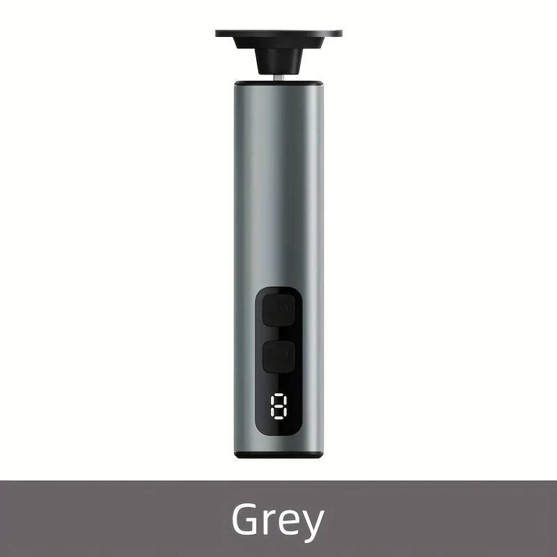 Grey Electric Foot File: 3-Speed Adjustable Nano-Level Filing, Type-C Fast Charge, Long Battery Life, Washable & Replaceable Heads, At-Home & Travel Foot Renewal Care