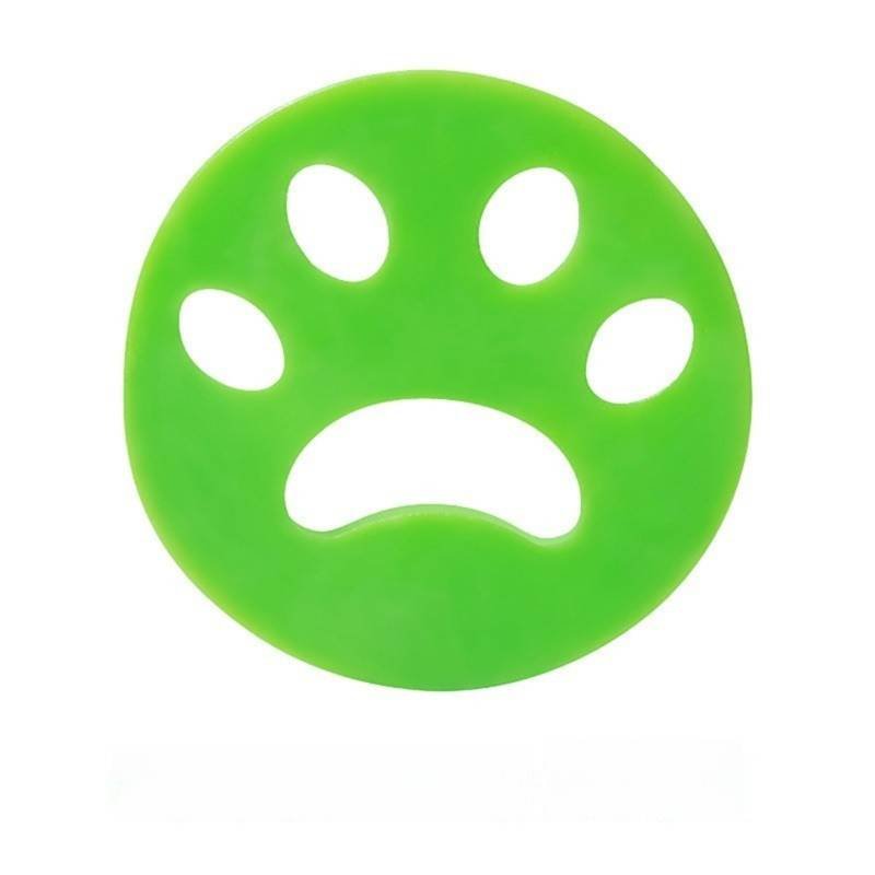 Circular Green 10-Pack Reusable Silicone Cat Paw Lint Remover for Clothes and Laundry, Double-Sided Sticky Cleaner for Pet Hair and Dust – Ideal for Home Use