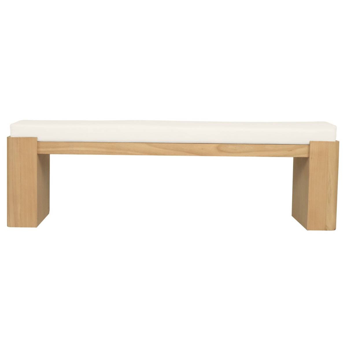 Adelle Solid Mindi Timber Bench - Large (Natural)