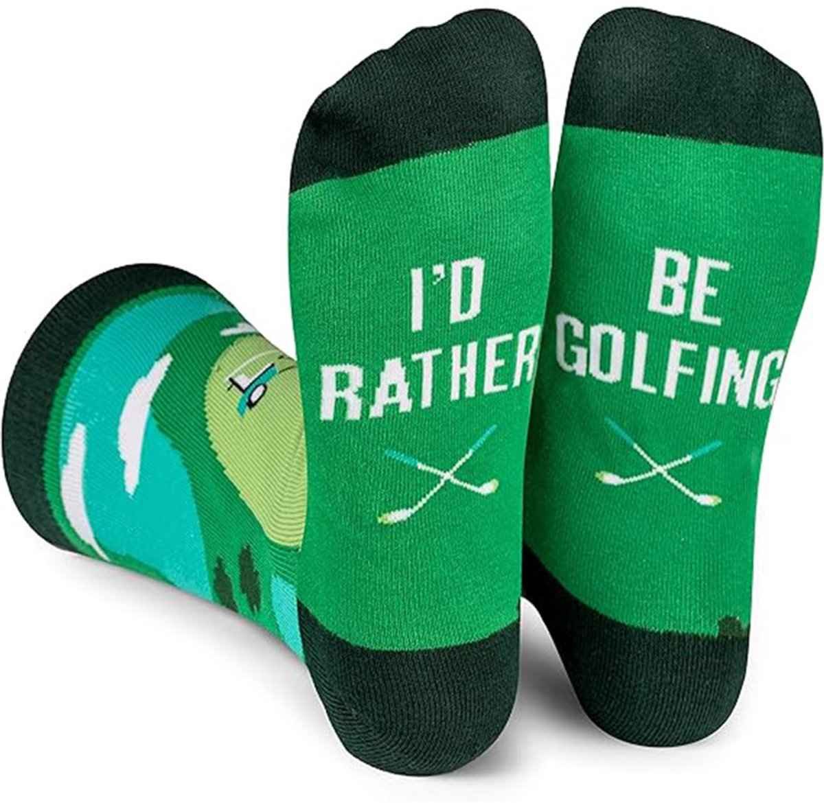 I'd Rather Be Golfing Socks - funny socks - Warm Thick Socks for Men and Women - funny socks - funny socks men 41 46 - funny socks women