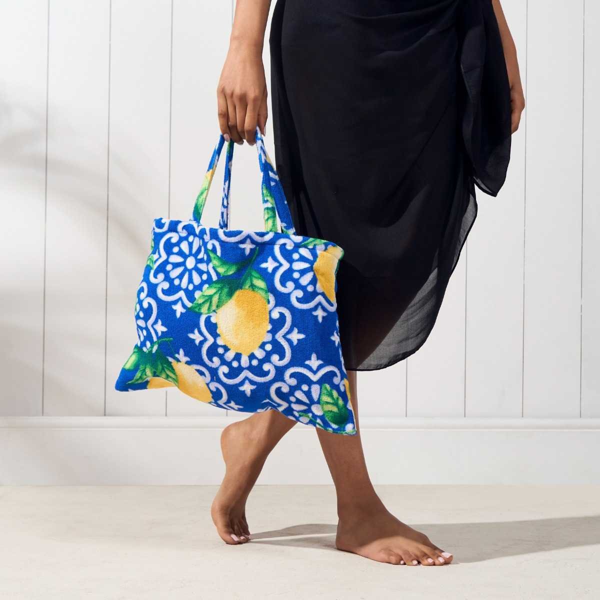 2-in-1 Microfiber Sun Lounger Towel & Portable Tote Bag - Sand-Free & Quick Dry Beach Chair Cover with Side Pockets (ST001 / 75x211cm)
