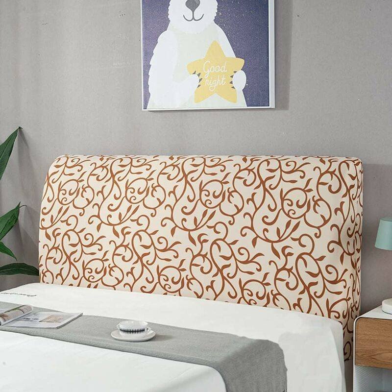 Headboard Cover Painted Pattern Dust Cover Headboard Protector Stretch Cover For Bedroom Upholstered Decoration