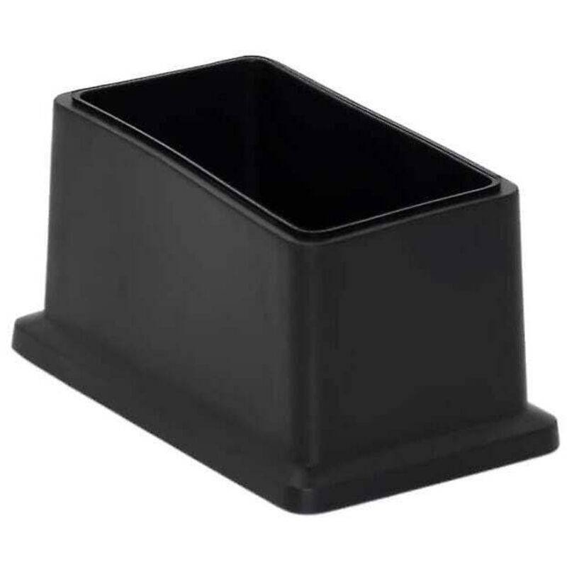 8 Pack Rectangular Pvc Chair Leg Caps Non-Marking Floor Protector 25 X 50Mm (1" X 2")