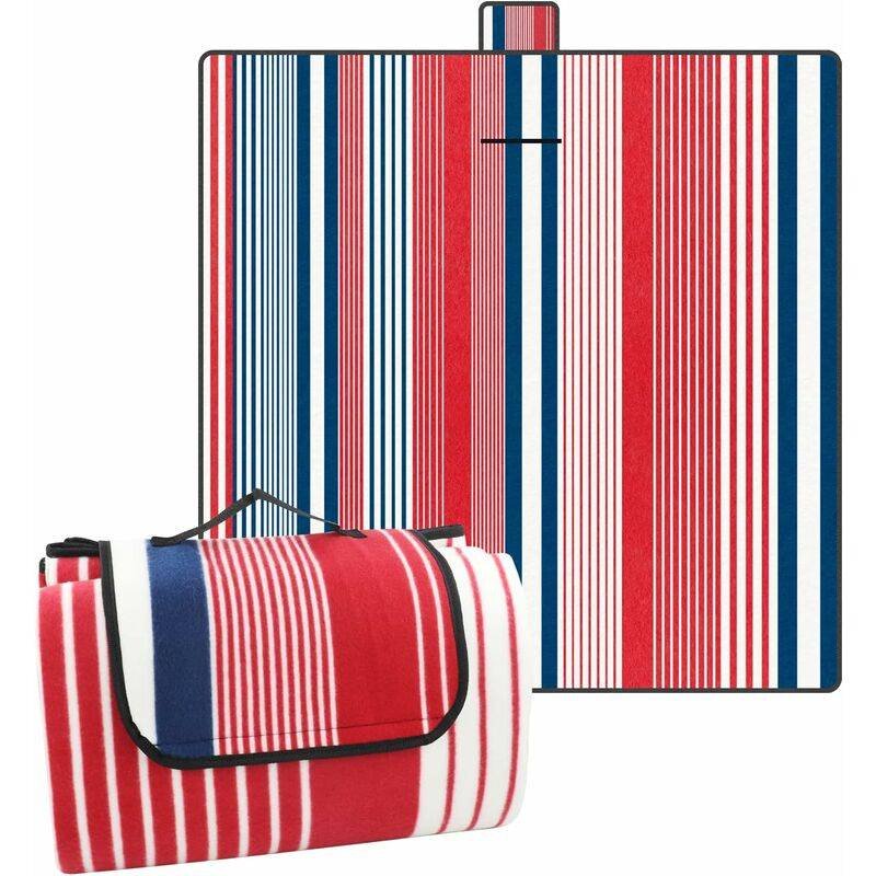 Picnic Mat 200 X 200 Cm, Waterproof Picnic Blanket For Beach And Garden, Large Picnic Tablecloth For Family (4-6 People)