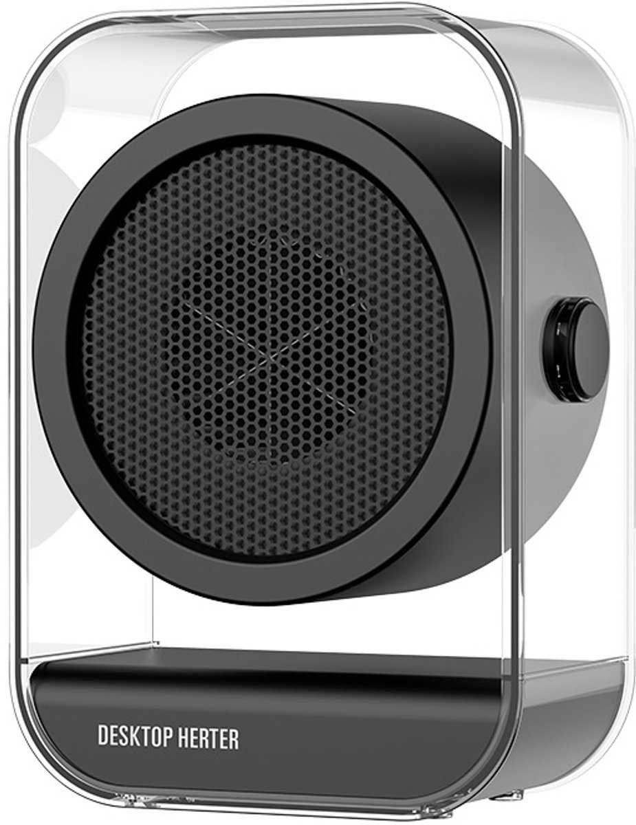 Electric Heater - Portable Electric Heater - Table Heater - Small Household Heater - Portable Fast Heating Electric Heater for the Office - 2 Temperature Settings - Black