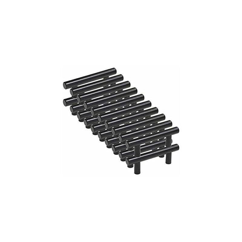 20 pcs Black Furniture Handle Black Kitchen Cabinet Handle T Handles Black Drawer Cupboard Handles