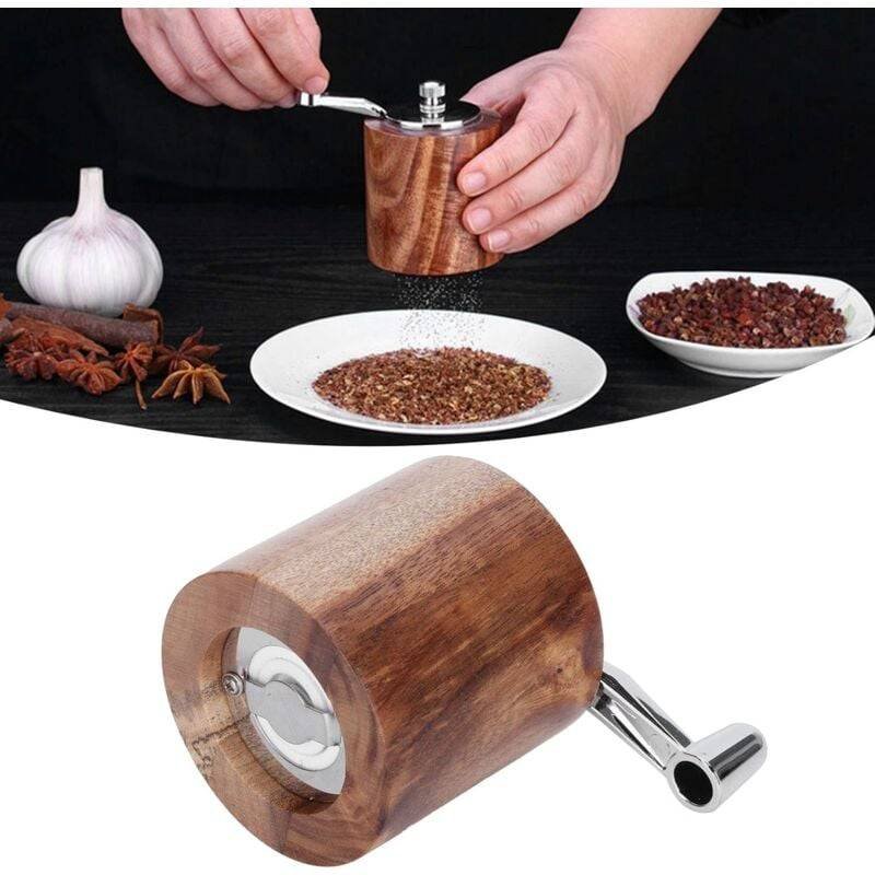 Spice Grinder, Manual Pepper Mill, Grinding Tool With Long Crank For Home Restaurant