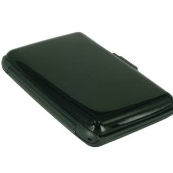 3-Pcs Black Slim Aluminium Credit Card Holder RFID Blocking Wallet Hard Shell Case Business Card Organiser Lightweight Pocket Size for Everyday Use