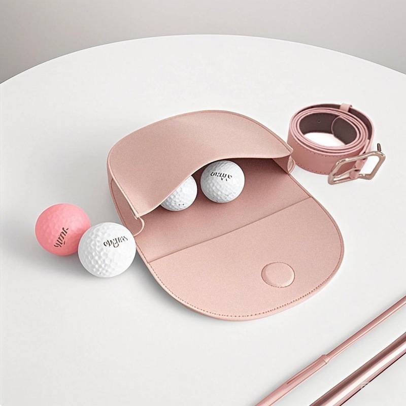 Pink Golf Range Finder Waist Pack – Compact and Functional Golf Accessory for Carrying Balls, Tees, and More