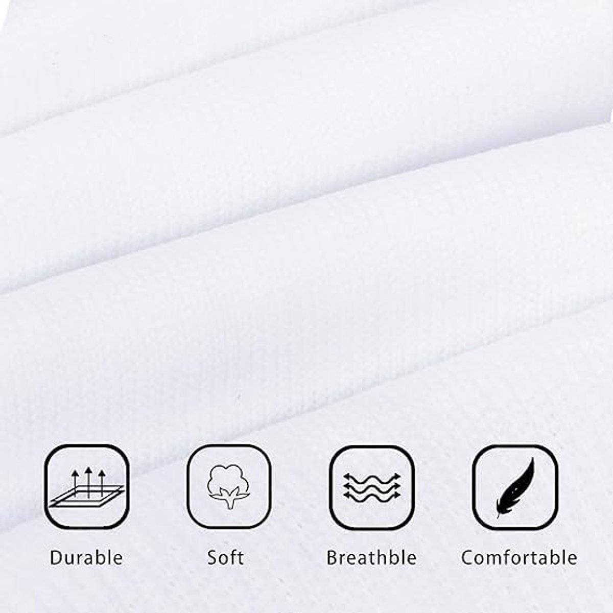 Socks - Sports Socks - Anti-Slip Thickened - Football Socks - Training Socks - Breathable and Sweat-Wicking Socks - White - Sizes 37-44