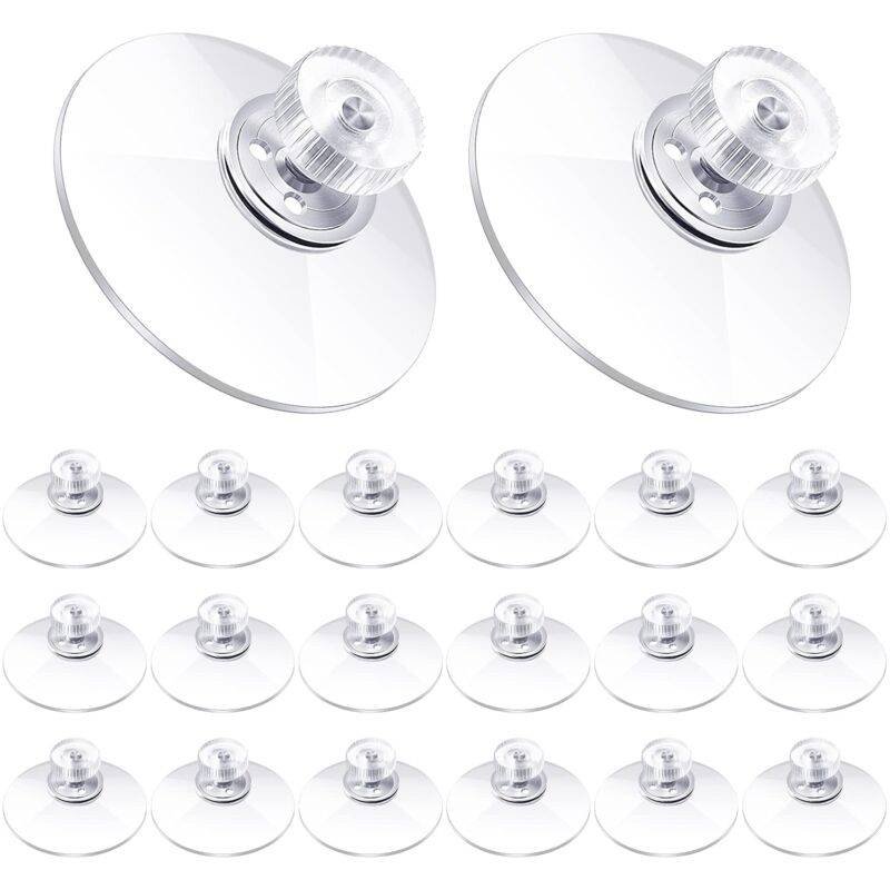 40Mm Plastic Suction Cups Clear Pvc Suction Cup Strong Adhesive Suction Holder With Screw Nut For Car Shade Cloth Glass