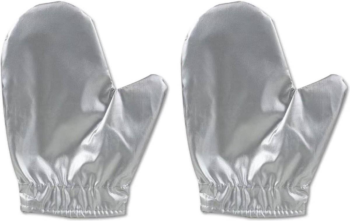 Steam ironing gloves, set of 4, flexible, steam-resistant, heat-resistant, waterproof, for garment steamers - Silver1