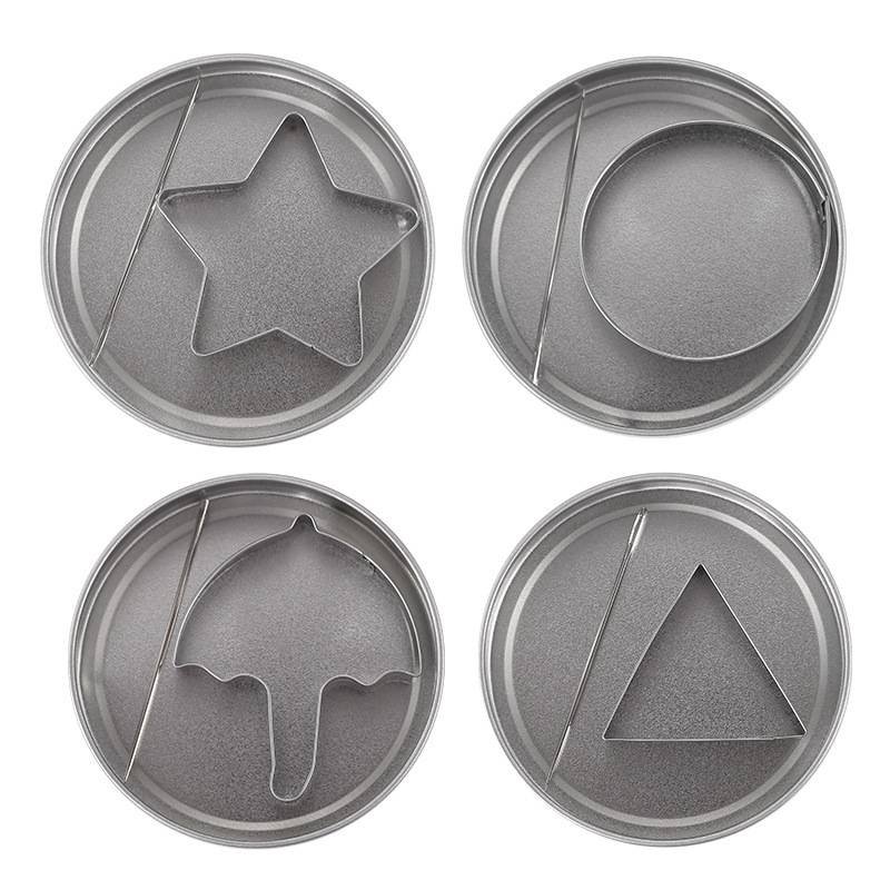 Cookie Cutters - Cookie Press Tools - Cookie Molds - DIY Baking Mold Set - Stainless Steel - Set of 12