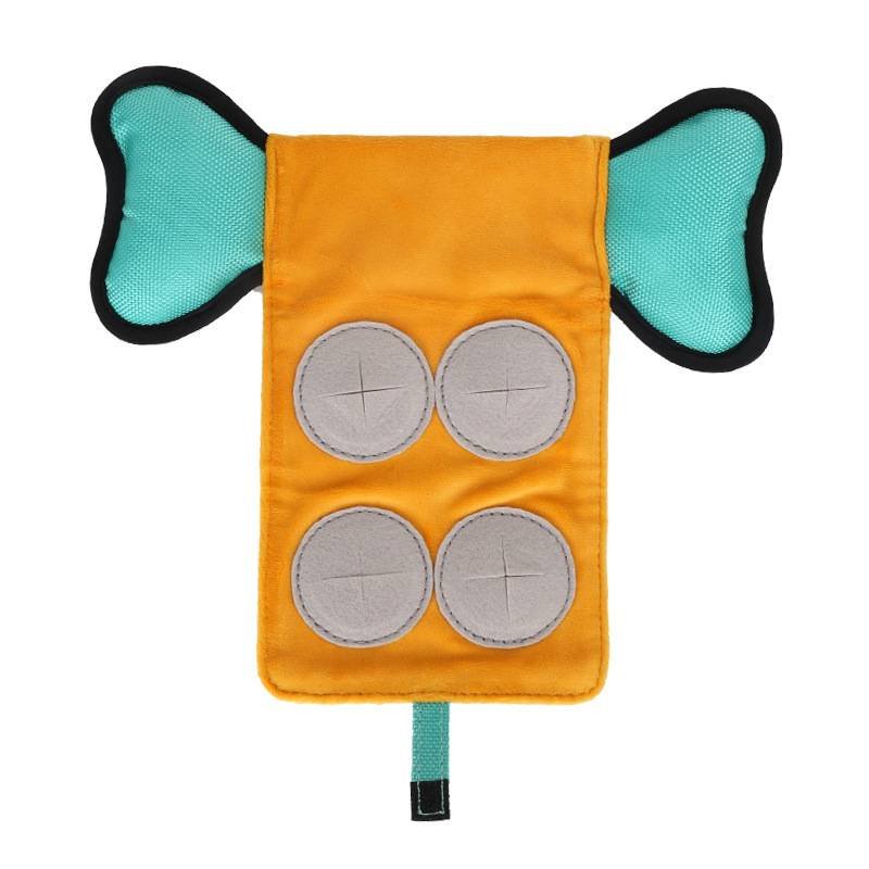 Interactive Dog Toy with Sound & Food Hiding Pockets – Foldable Plush Puzzle for Mental Stimulation, Slow Feeding and Playtime Fun