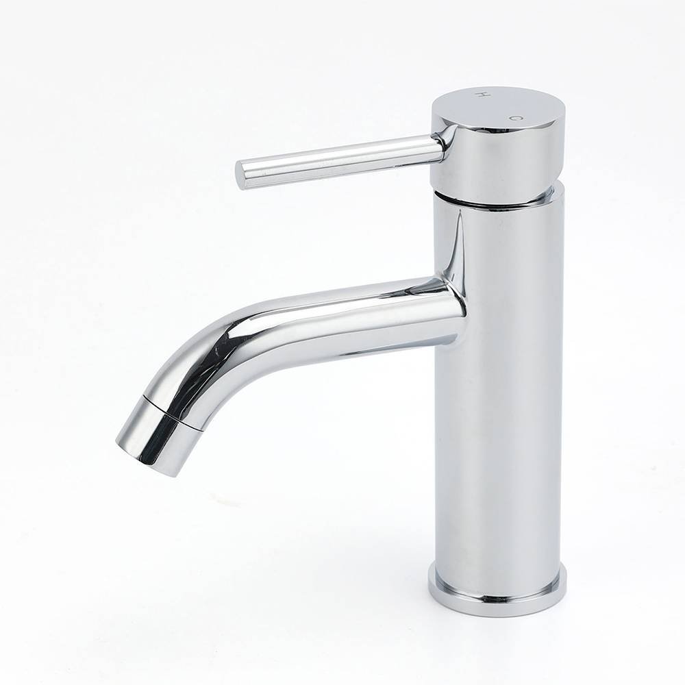 WELS Round Curve Kitchen Laundry Short Basin Mixer Vanity Sink Faucet Tap Chrome