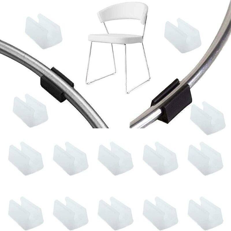 32 pcs Chair Leg Caps Tube End Caps Pads Furniture Floor Protectors U Shape Plastic Chair Caps,Chair Leg Caps Silicone