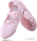 Women's Ballet Shoes – Ballet Shoes for Girls – Purple-Pink – Soft PU Leather Dance Shoes with Non-Slip Sole – Suitable for Ballet, Yoga & Home Use – For 5 UK