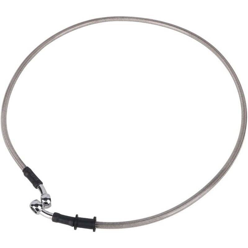 Motorcycle Brake Hose 120Cm, Hydraulic Clutch Hose Aviation Hose For Pit Bike Dirt Bike Enduro Motocross Atv Quad-Silver
