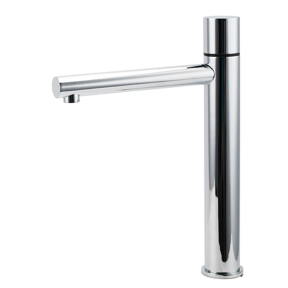 WELS 6L/min Tall Basin Mixer Vanity Sink Bubble Faucet Tap Laundry Chrome Round