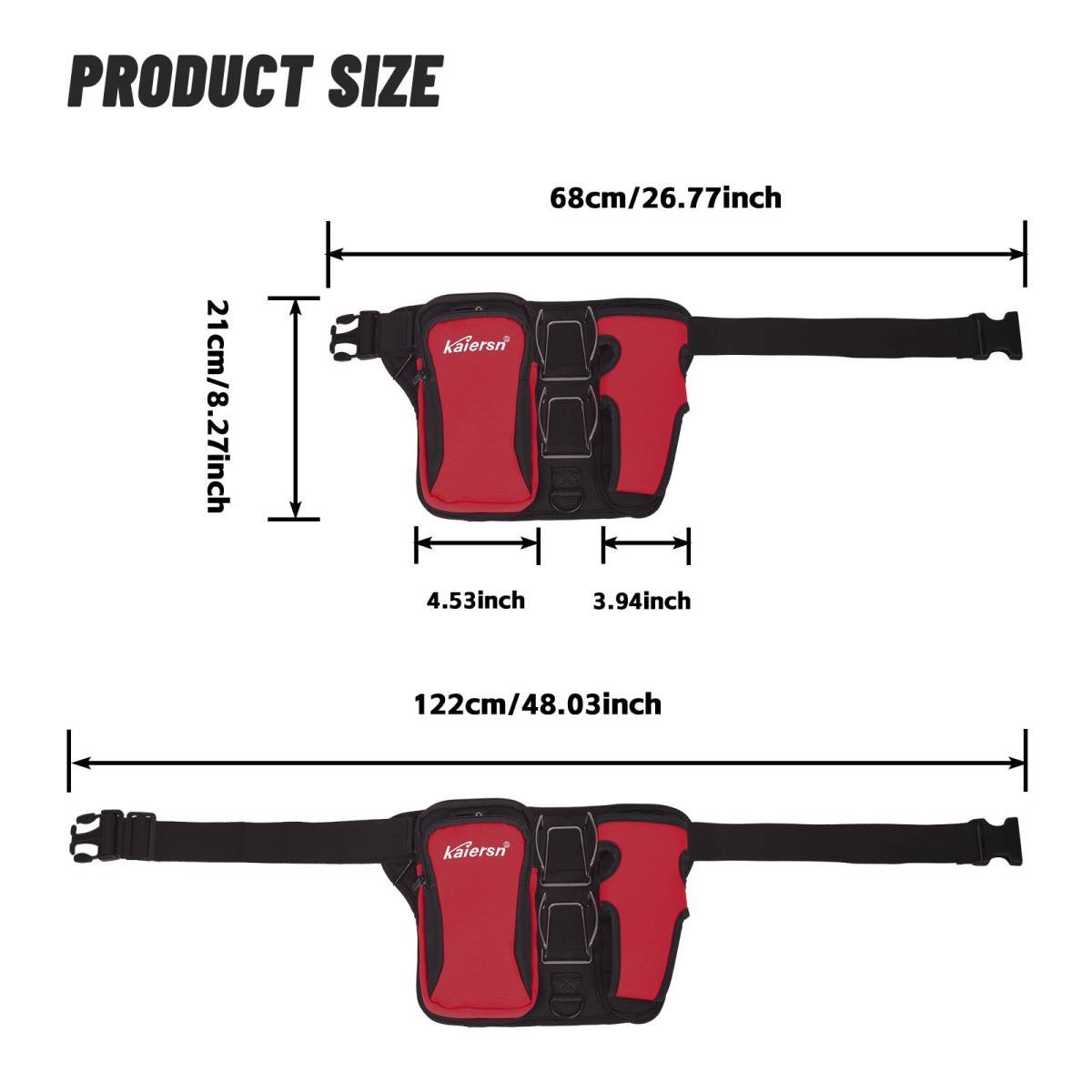 Blue Professional Park Golf Waist Bag - Multi-Functional Accessory Organizer for Dual Ball Storage & Water Bottle Holder