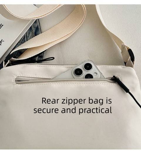 Casual Multi-Pocket Nylon Crossbody Bag Lightweight Shoulder Purse Waterproof Travel Messenger Bag Green