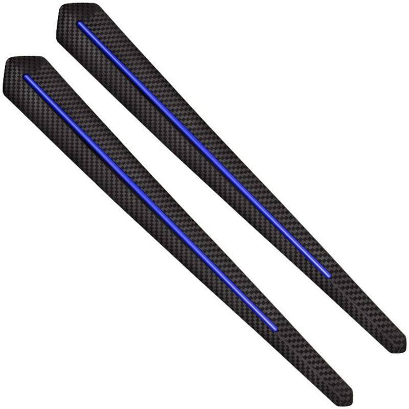 2 pcs Car Bumper Protector Strips, Universal Car Sticker Bumper Protection Front Rear Edge Anti-Collision Strip